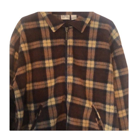 Woman’s fall cozy warm plaid soft fleece zip up drawstring coat shacket - Picture 1 of 11